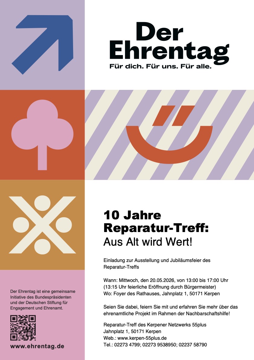 10 Jahre Plakat Reparatur Treff