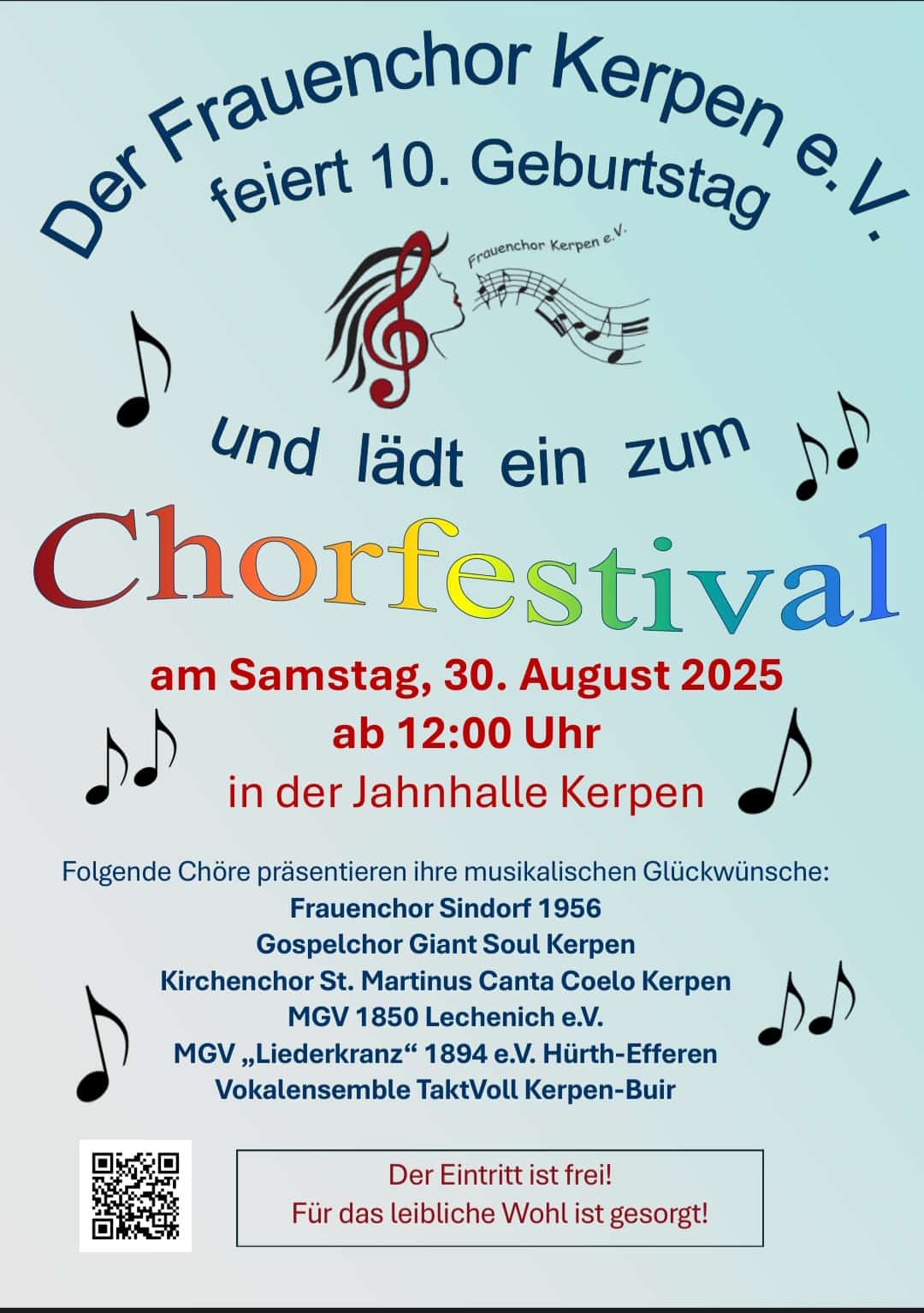 Chorfestival in der Jahnhalle 30.08.2025