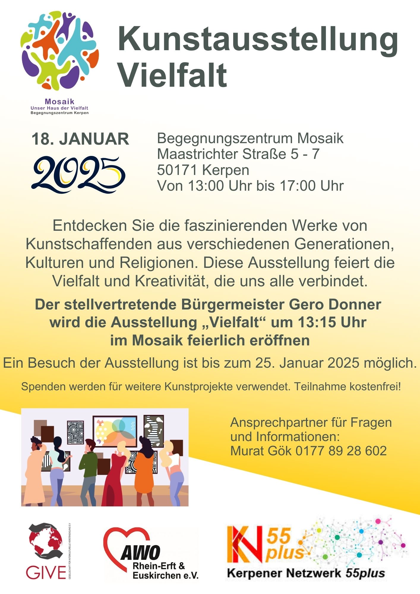 Kunstausstellung Mosaik Vielfalt 18.01.2025